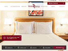 Tablet Screenshot of hotelroma.pt
